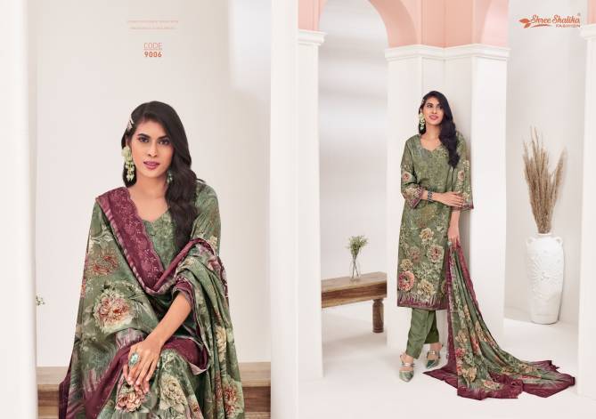 Mannat Vol 9 By Shree Shalika Digital Printed Lawn Cotton Dress Material Wholesale Online
